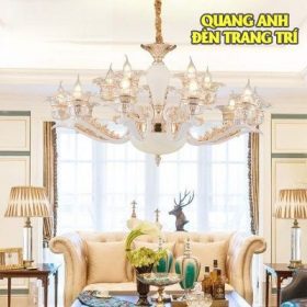 Đèn Chùm Tân Cổ Điển Bạch Ngọc 6103-15