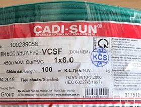 Dây đơn 1x6,0 mm (mét)