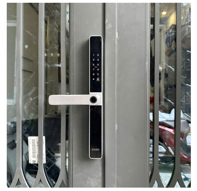 Khóa cửa nhôm kính vân tay Kawa KN105