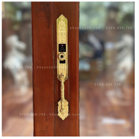 Khóa cửa vân tay tân cổ điển Kassler KL-939F, mở bằng khuân mặt face 3D