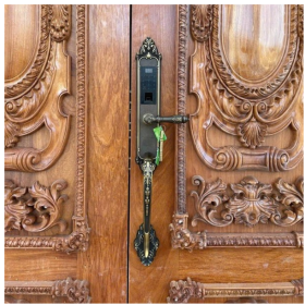 Khóa cửa vân tay cao cấp tân cổ điển Kassler KL-969GR